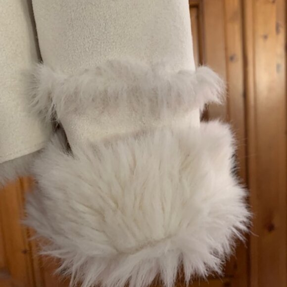 TAIFUN white faux fur jacket US 8 very warm - Picture 9 of 9